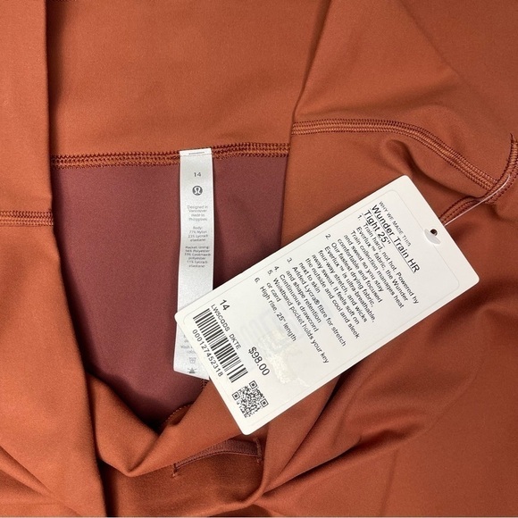 Lululemon Wunder Train High Rise Tight Dark Terracotta Leggings 14 Nwt - Picture 8 of 10